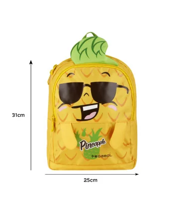 کوله پشتی Tutti-frutti (pineapple) سایز 11×32×25 زرد